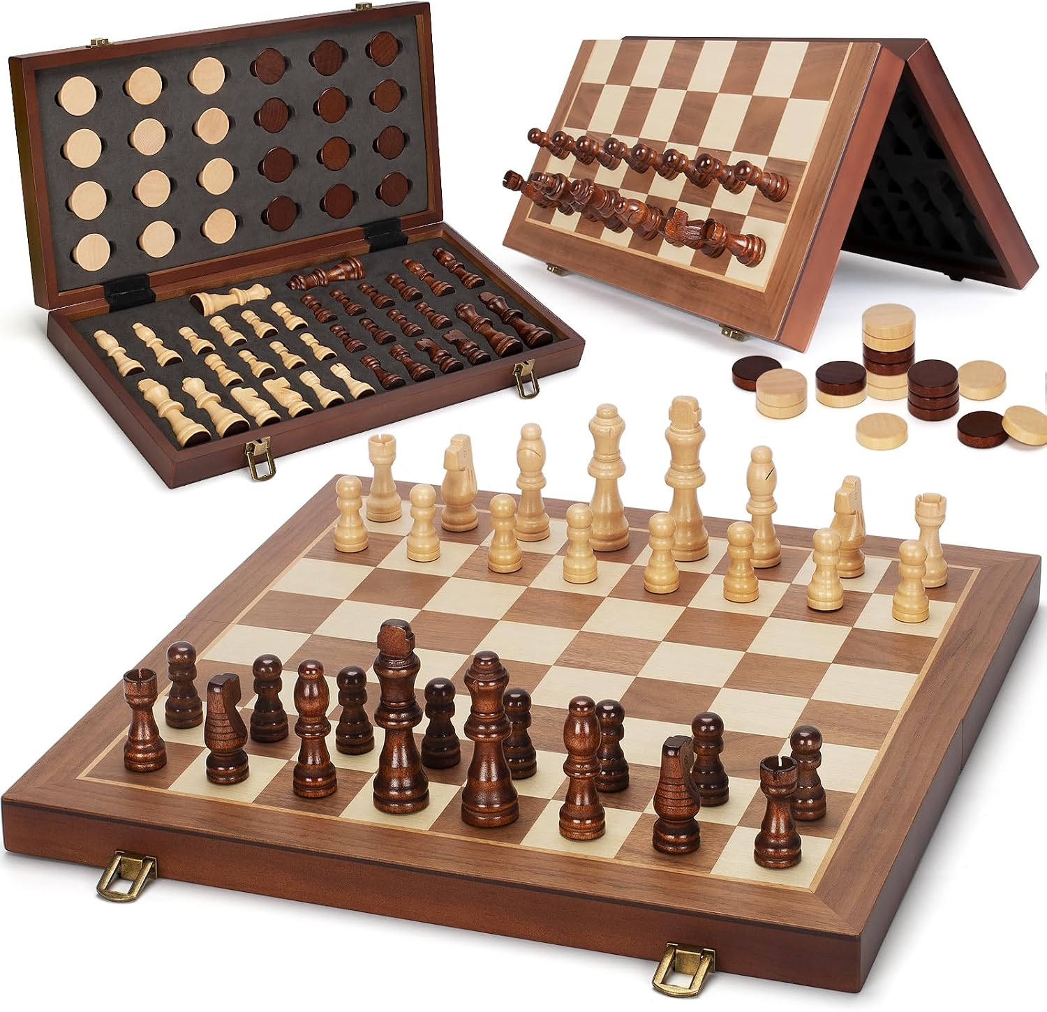 Detalle de Magnetic Chess Set 15" Travel Board 🎲