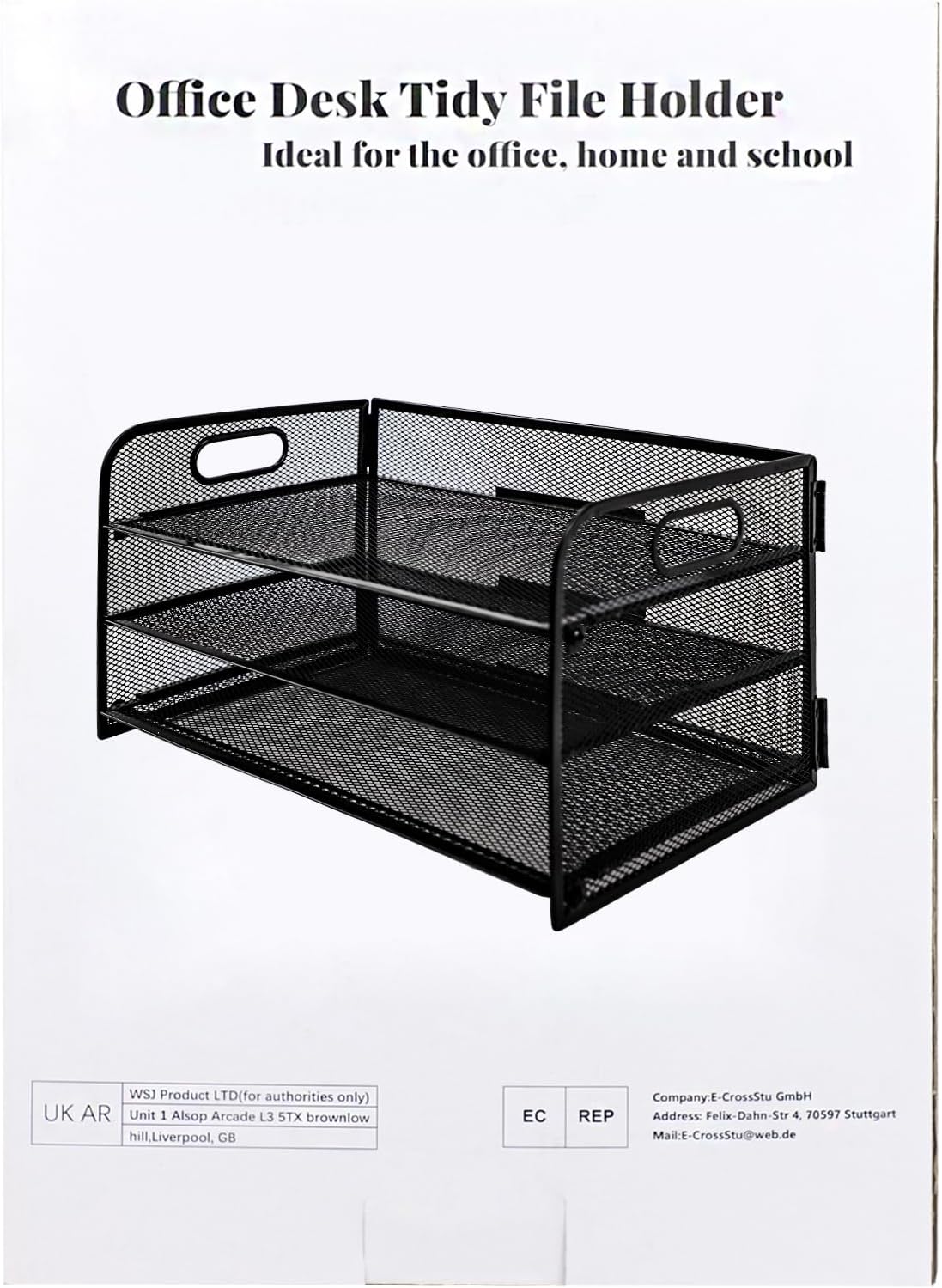 Detalle 2 de PLSOPPKG 3 Tier Paper Letter Tray with Handle