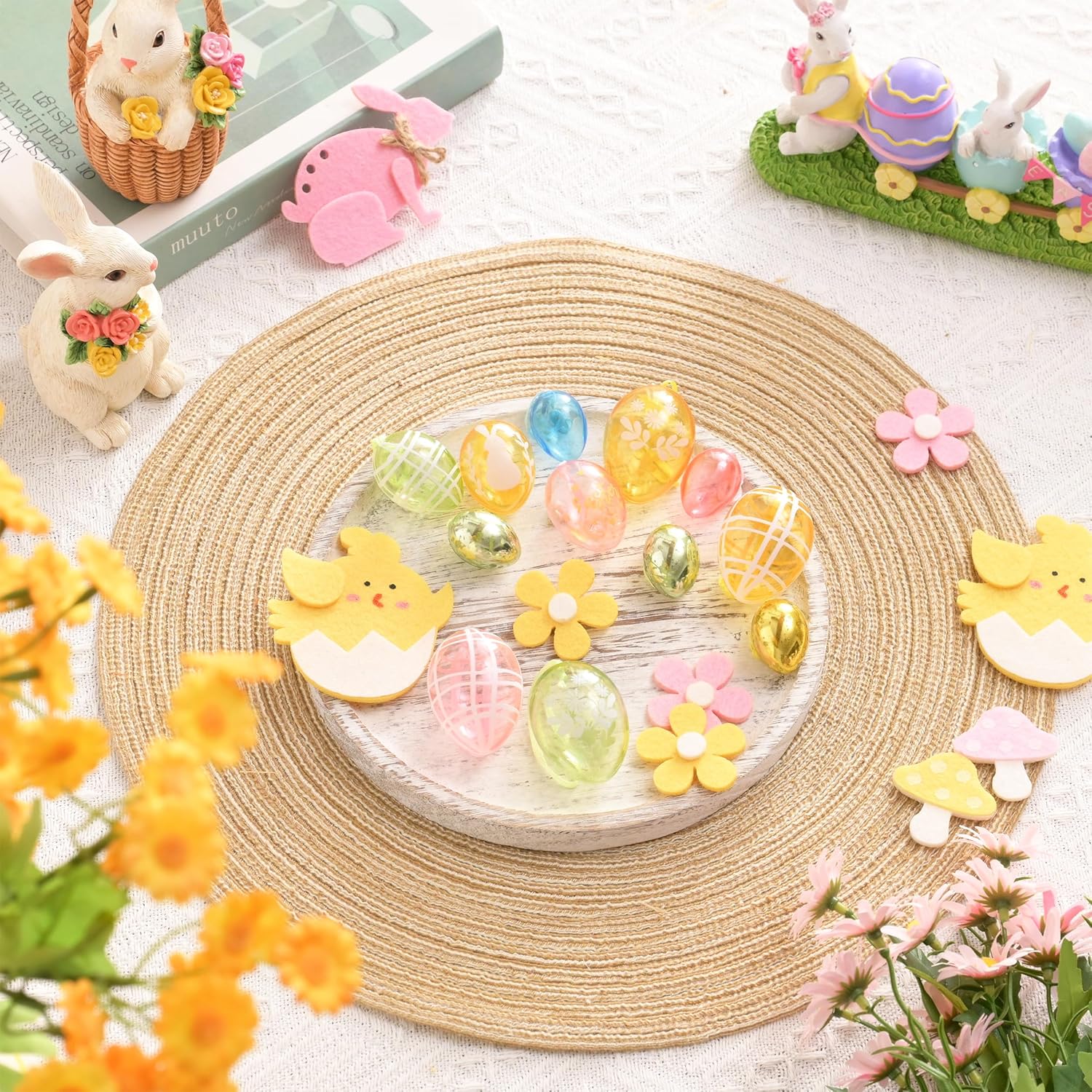 Thumbnail 2 de Victor's Workshop 26x Ostereier zum Aufhängen – bunte, bruchsichere Deko-Eier für Ostern und Frühling