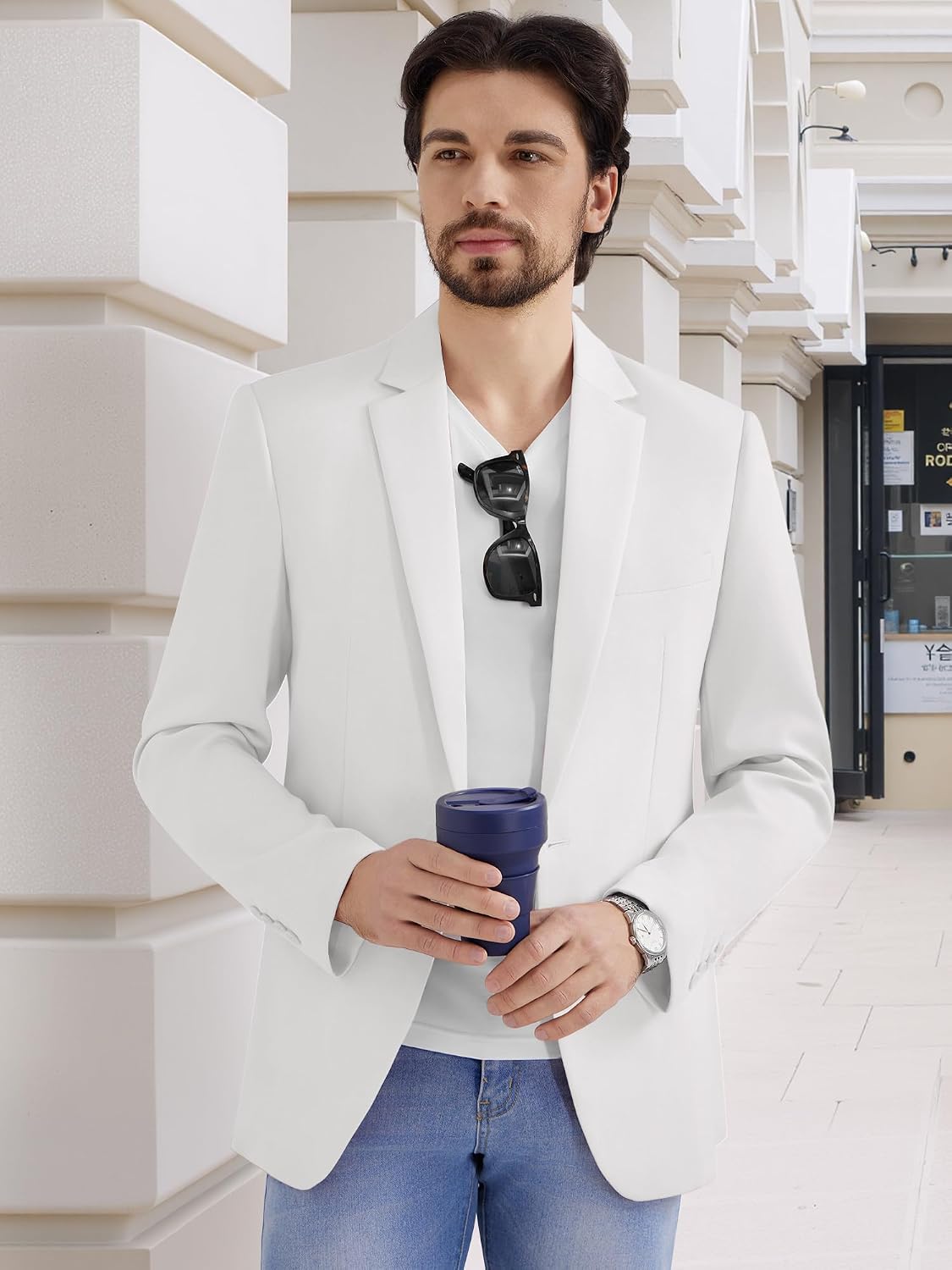 Detalle 2 de MAGE MALE Men's Blazer, Polyester