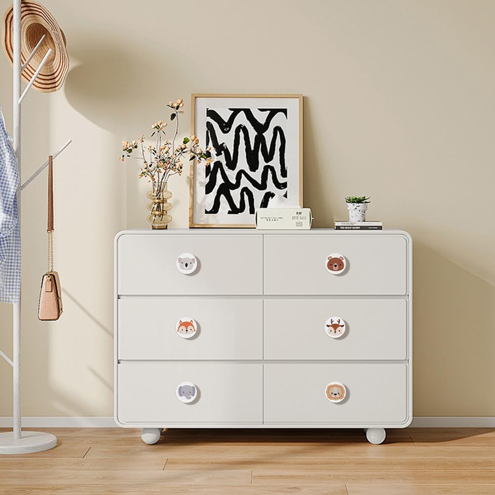 Thumbnail 6 de Aolso Pomelli in legno per armadietti – 6 maniglie con motivi animali e viti incluse