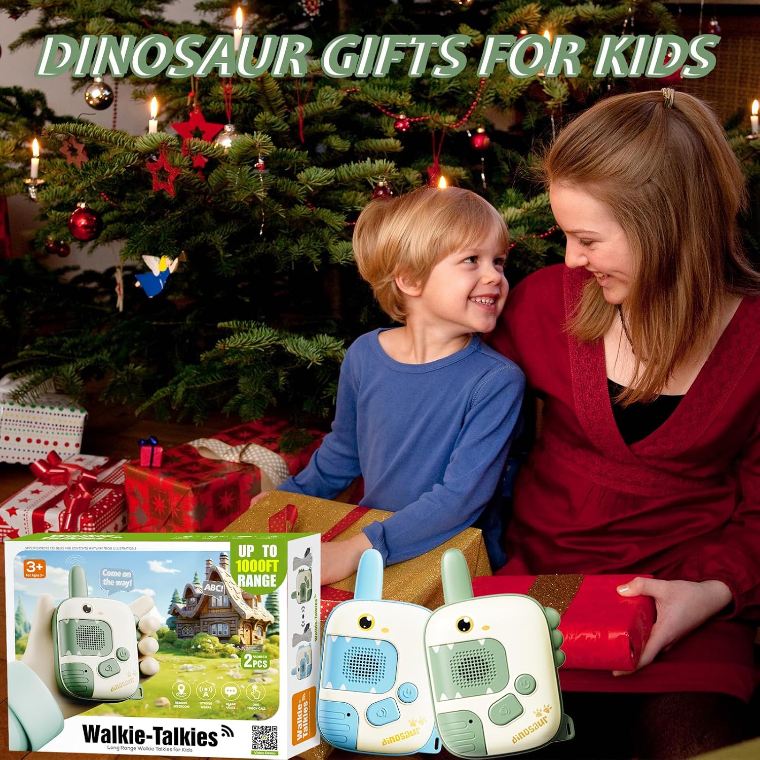 Thumbnail 5 de DQMOON Dinosaur Walkie Talkies 2-pack for Kids