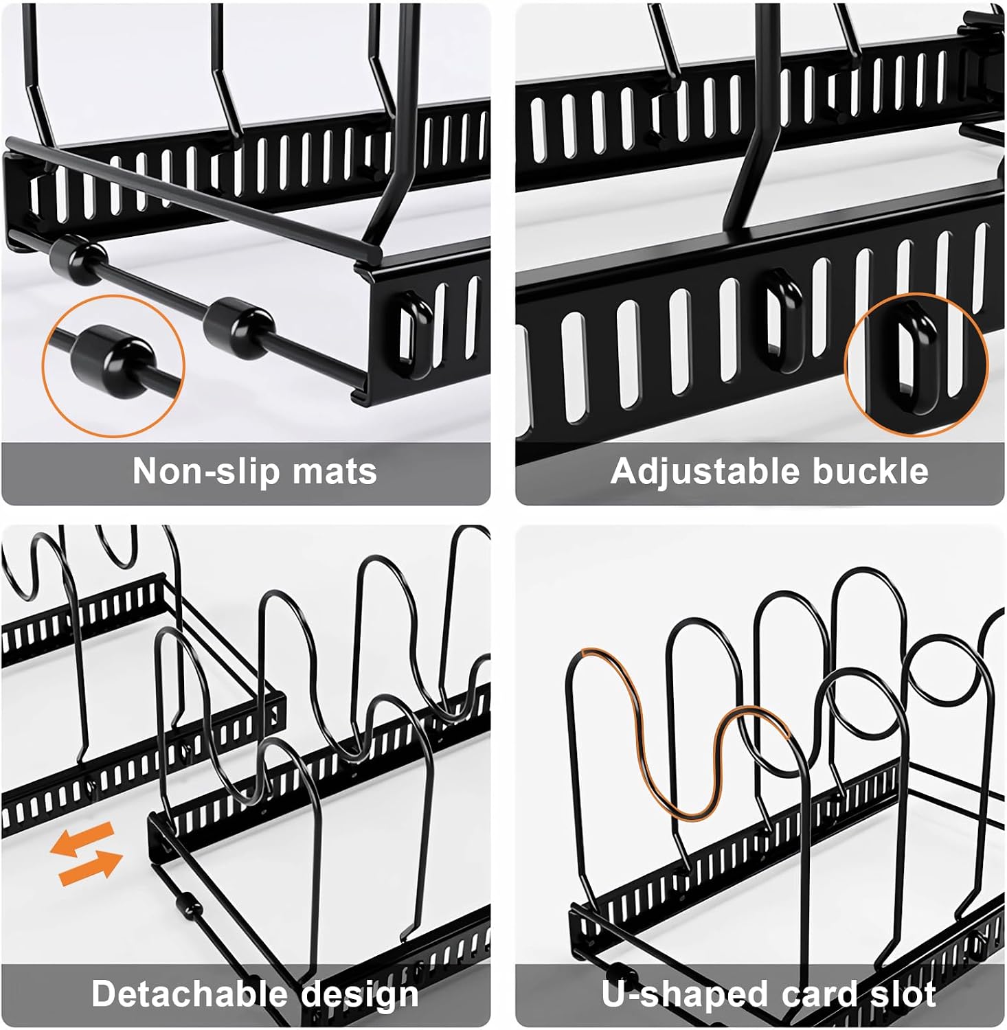 Detalle 2 de MENGCOOL organizer pentole con 10 scomparti