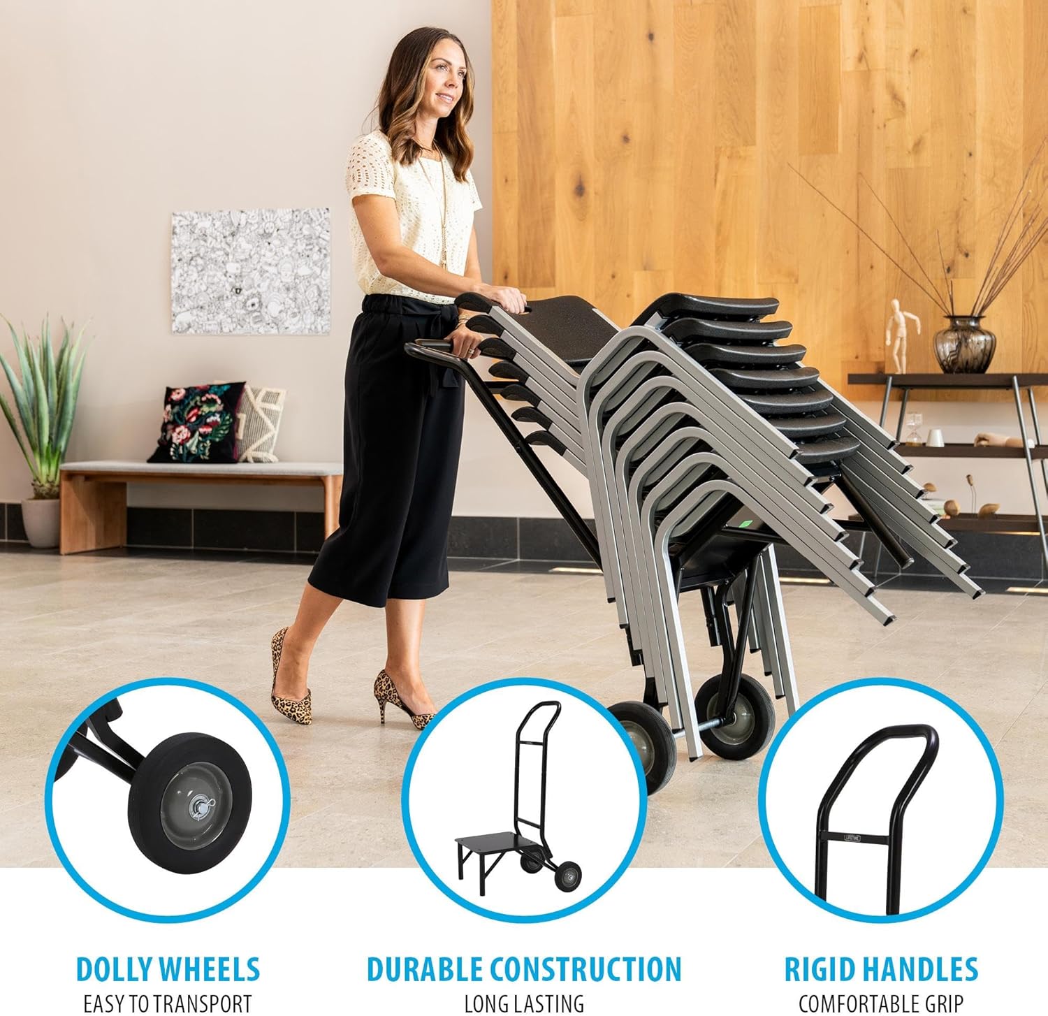 Thumbnail 2 de Lifetime Stacking Chair Dolly