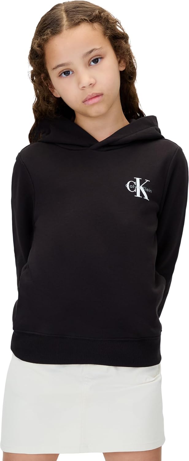 Detalle de Calvin Klein Small Monogram Hoodie Iu0iu00712 – Felpa con Cappuccio Unisex