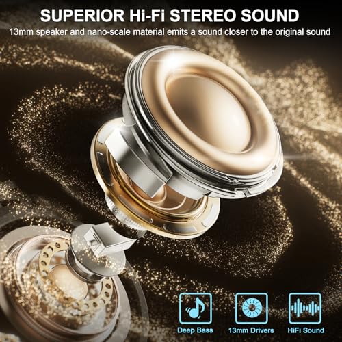 Thumbnail 2 de Nerunsa 2026 Cuffie Bluetooth 5.4 con ANC ENC, IPX7, Display LED e 50 Ore di Autonomia