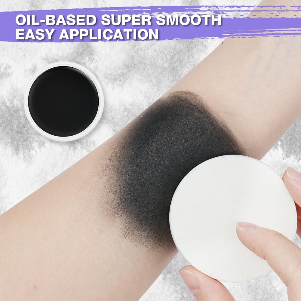 Detalle de Alaoo Nero Viso Pittura Body Paint 50 g: crema per trucco viso e corpo lavabile