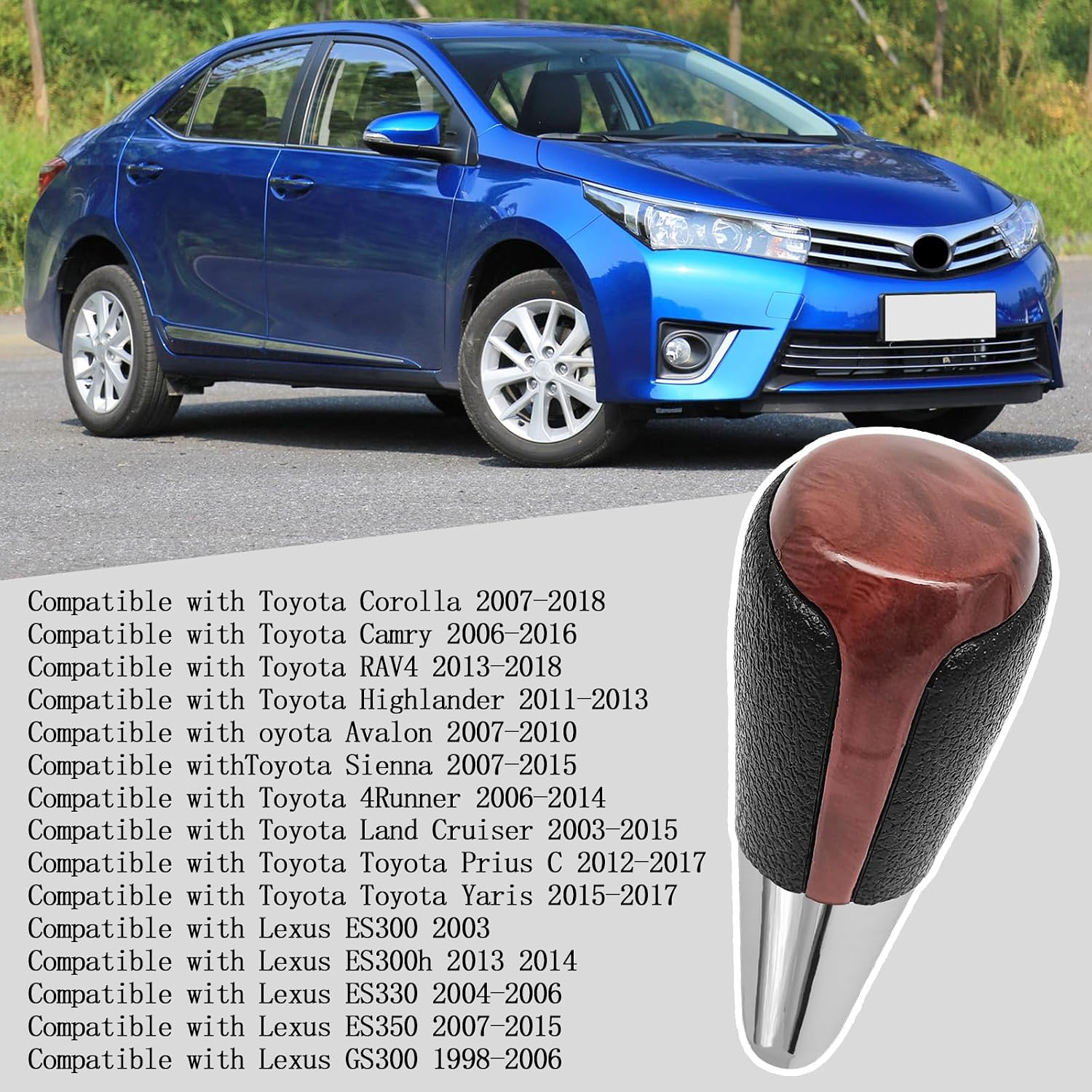 Detalle de BLAKAYA Shift Knob Cover ABS Plastic