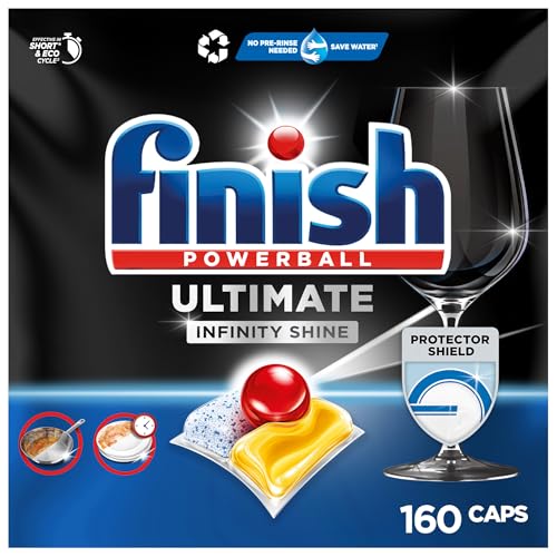 Finish Ultimate Infinity Shine Citrus Spülmaschinentabs Gigapack 2 x 80 Tabs – gründliche Reinigung und Glanz