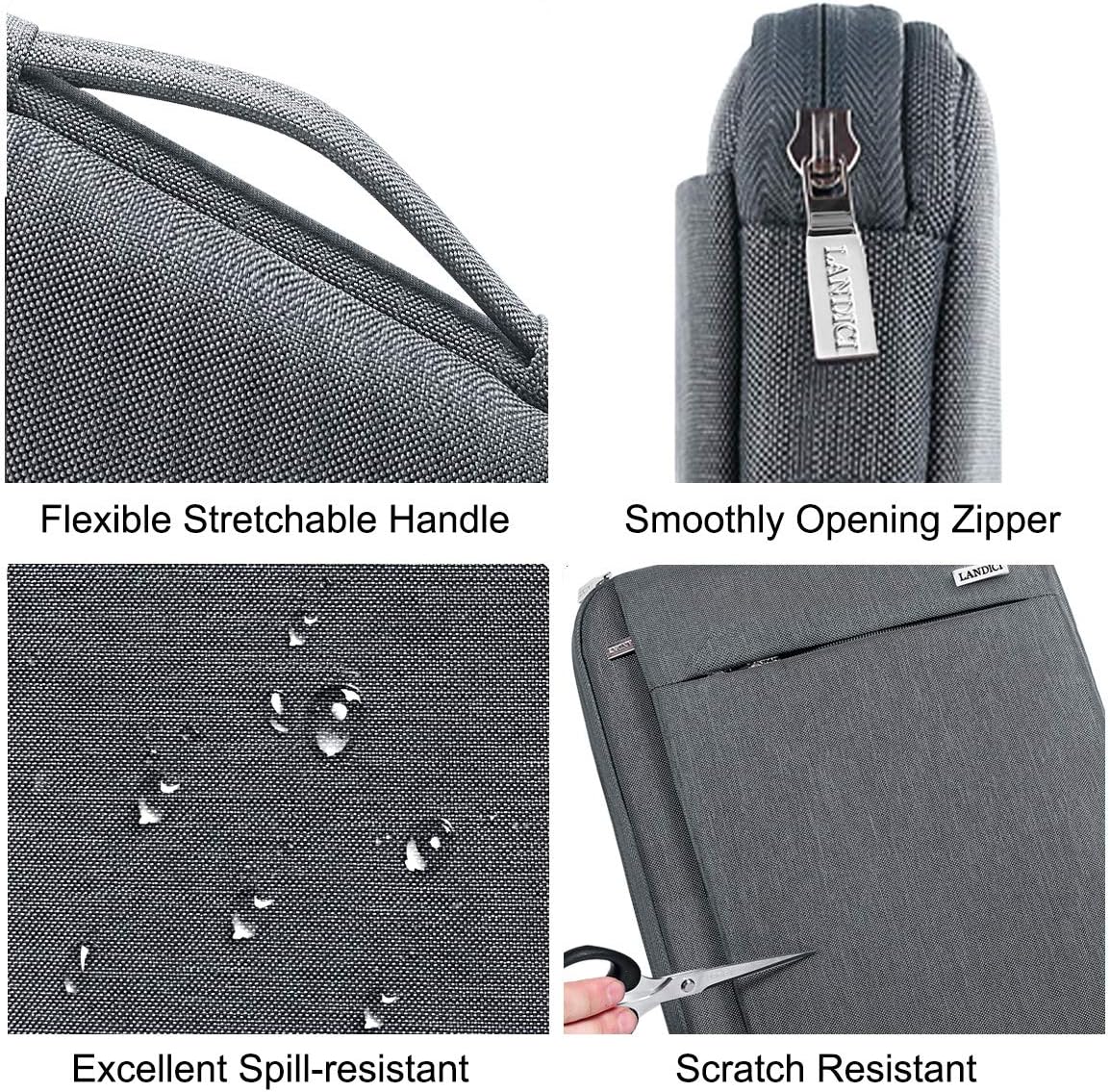 Thumbnail 5 de LANDICI 360° Protective Laptop Sleeve 13" Grey