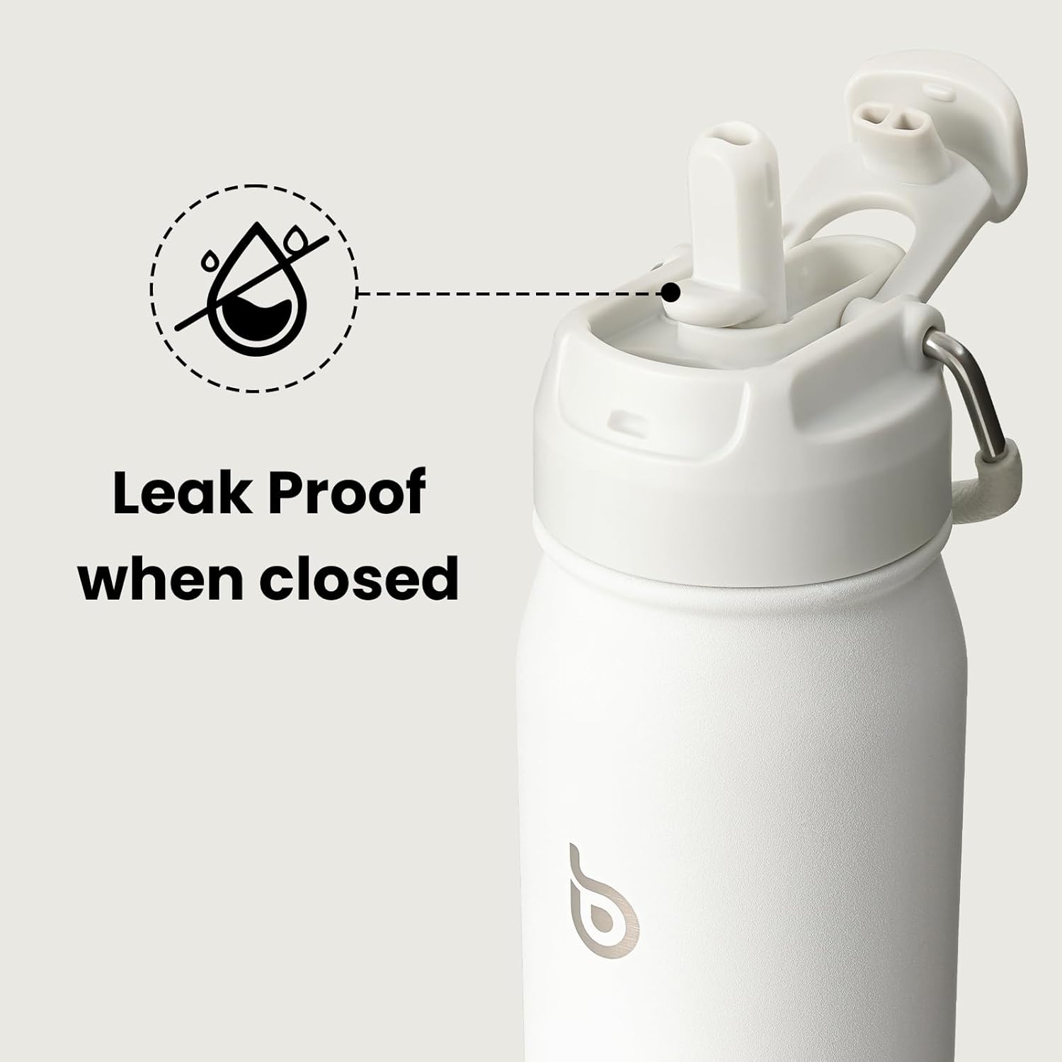 Thumbnail 2 de BOTTLE BOTTLE insulated stainless steel water bottle (700ml/24oz) with straw and adjustable lid