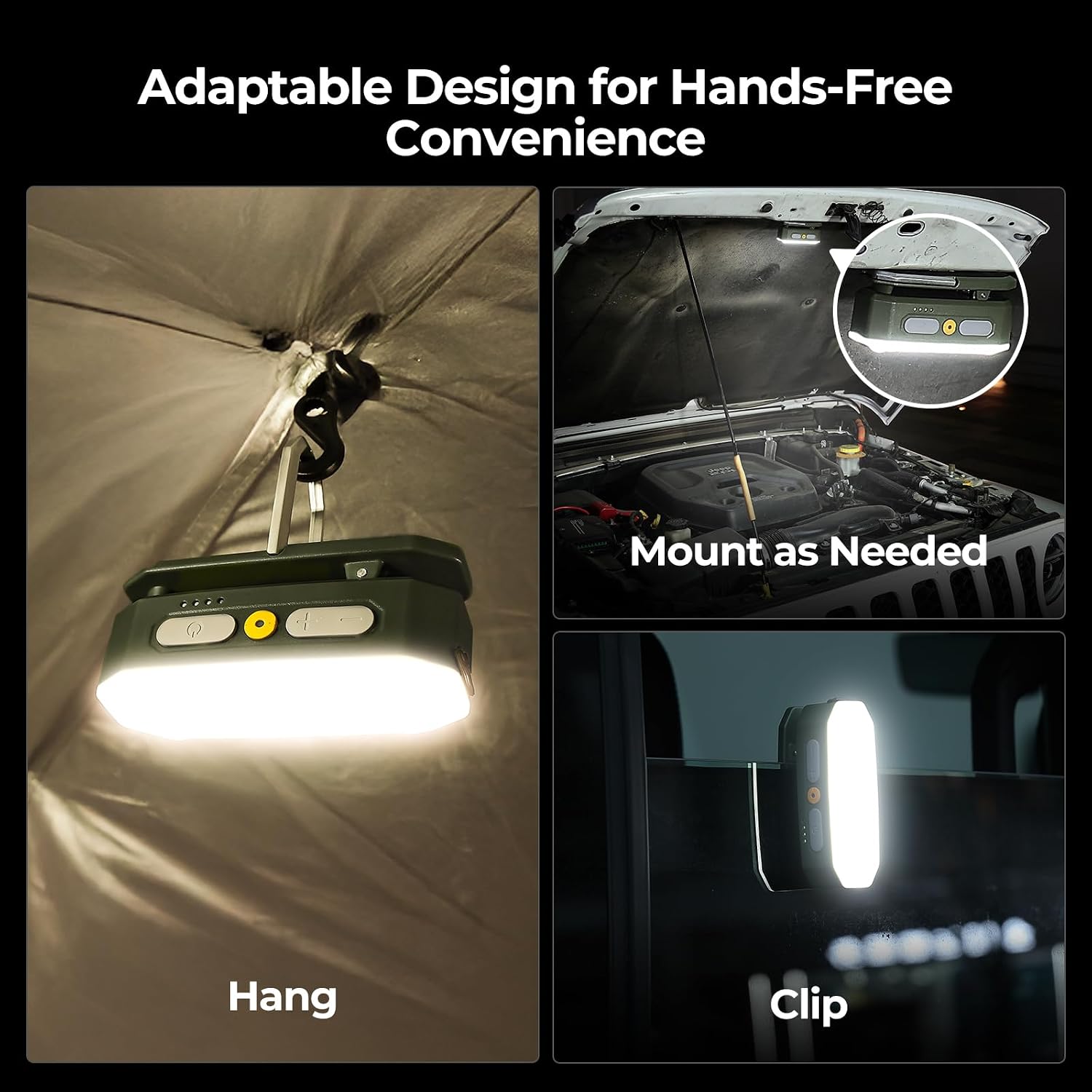 Thumbnail 6 de BougeRV Camping Light Rechargeable: 3200mAh Bivvy Light with Motion Sensor