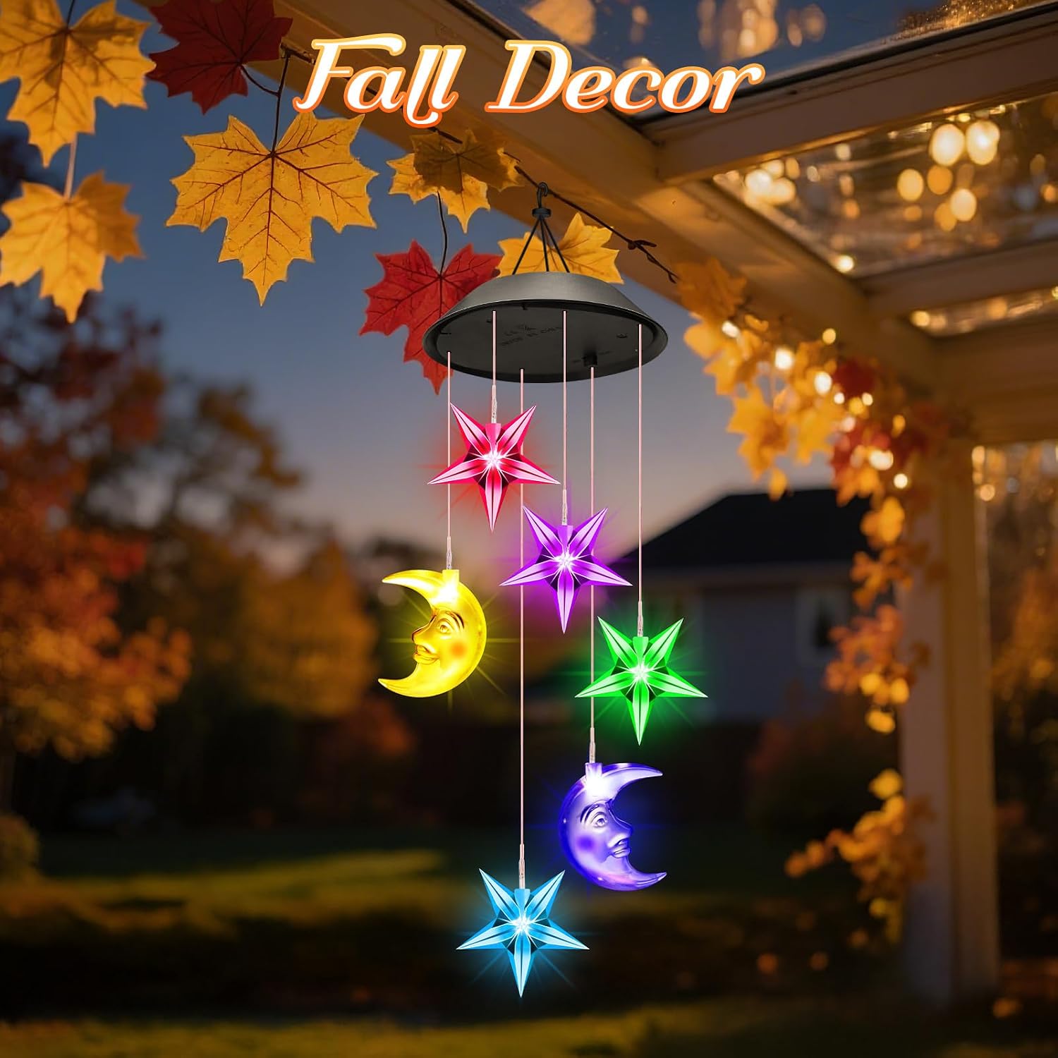 Detalle 2 de Winzwon Solar Moon and Star Wind Chime