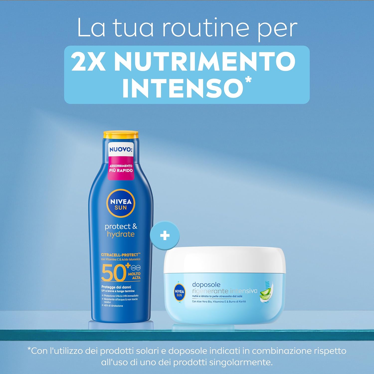 Thumbnail 6 de NIVEA SUN Crema Doposole Rigenerante Intensiva 300 ml con Aloe Vera Bio, Vitamina E e Burro di Karité