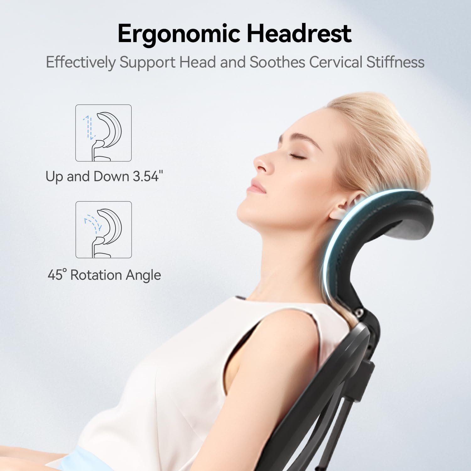 Detalle de SIHOO M18 Ergonomic Office Chair with Mesh Back and 2D Headrest