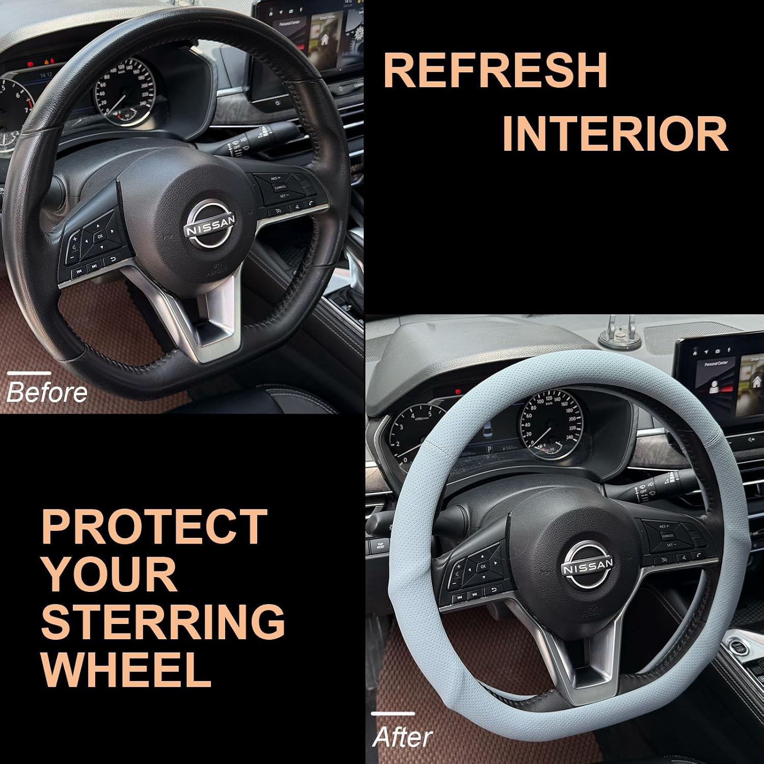 Thumbnail 5 de PINCTROT Steering Wheel Cover 14.5-Inch
