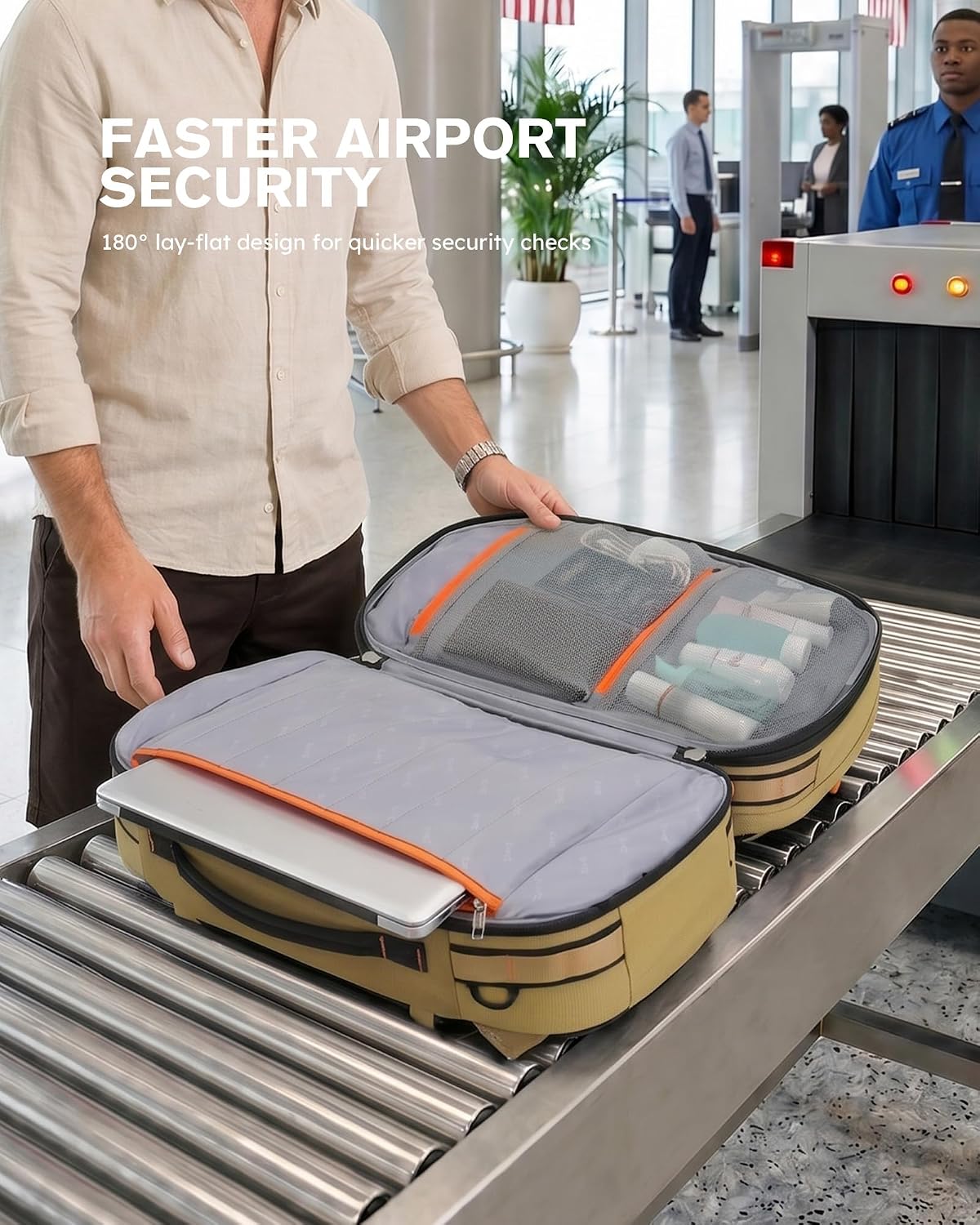 Thumbnail 6 de Tolaccea Travel Backpack 40-50L: Expandable Carry-On with Wet/Dry Compartment for 15.6" Laptop