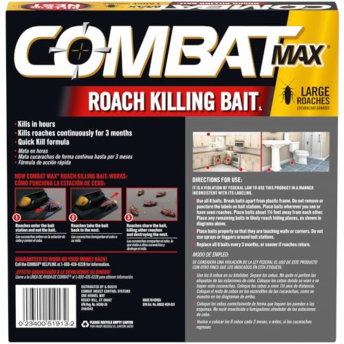 Thumbnail 1 de Combat Max Roach Killing Bait, Large Roaches, 8 Count