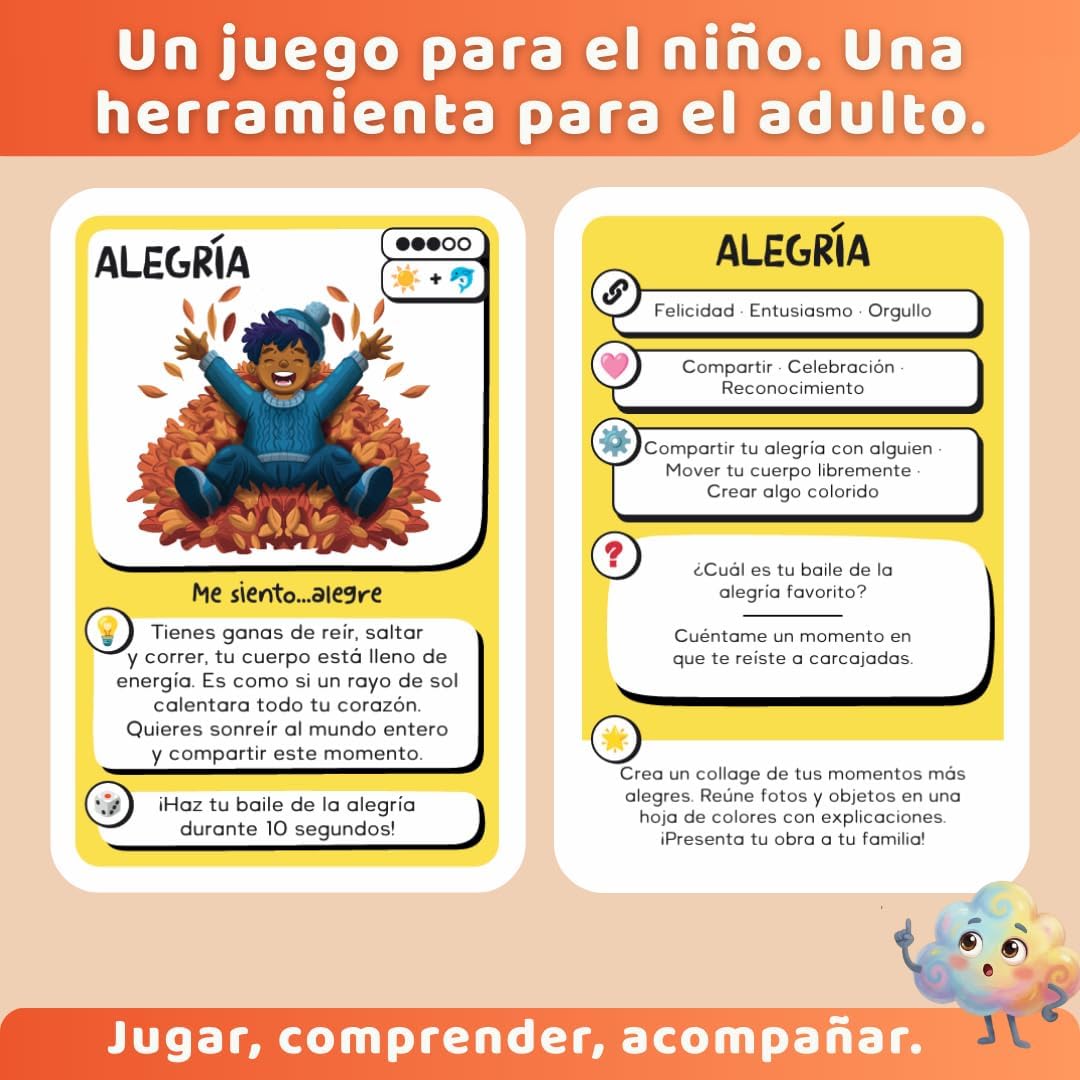 Detalle 2 de EmoKids Juego de Emociones 55 cartas