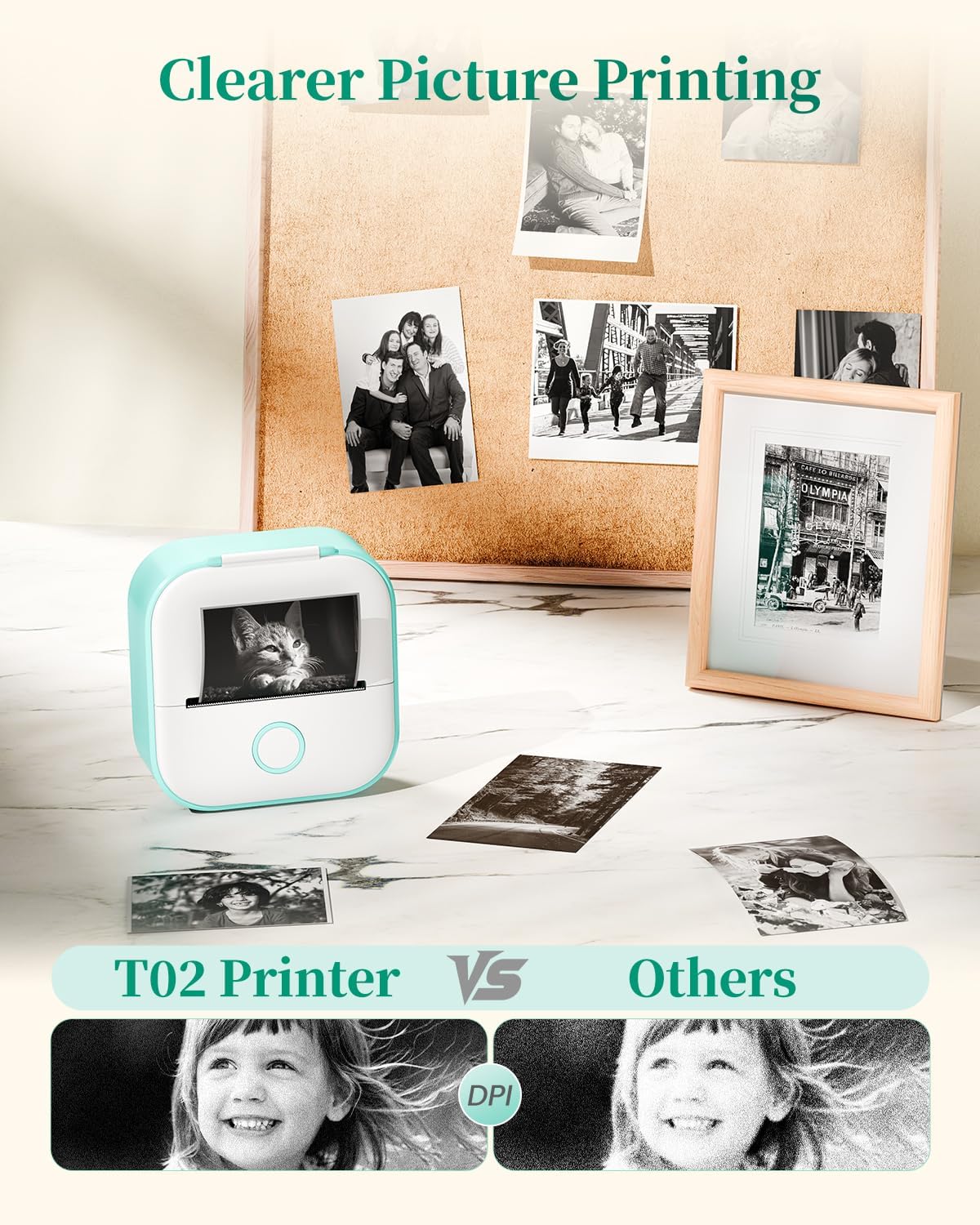 Thumbnail 4 de Memoking T02 Mini Thermal Sticker Printer, Bluetooth AI Sticker Maker