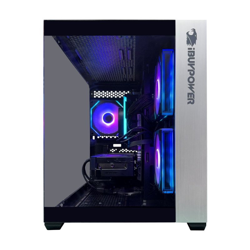Detalle de PC Sobremesa IBUYPOWER Pack Fighter Warhero Lite: Ryzen 5 5500, 16 GB, 1 TB SSD + RX 9060 XT, Monitor 24" y accesorios