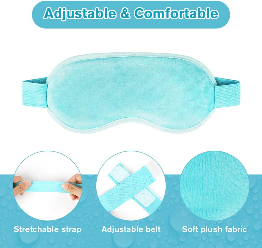 Detalle de ACWOO Maschera per Occhi – Trattamento freddo/caldo riutilizzabile con design a doppia facciata