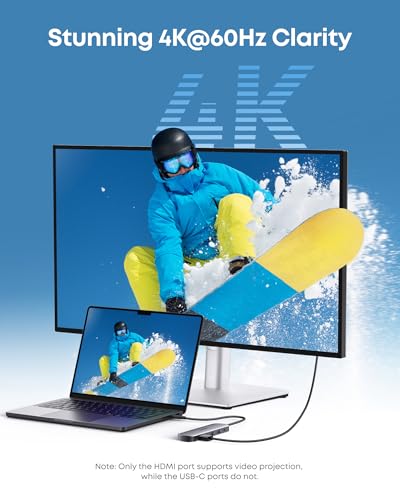 Thumbnail 2 de Anker USB-C Hub 7-in-1: 4K@60Hz HDMI, 2 USB-A 3.0, USB-C Data, PD 100W, SD/TF