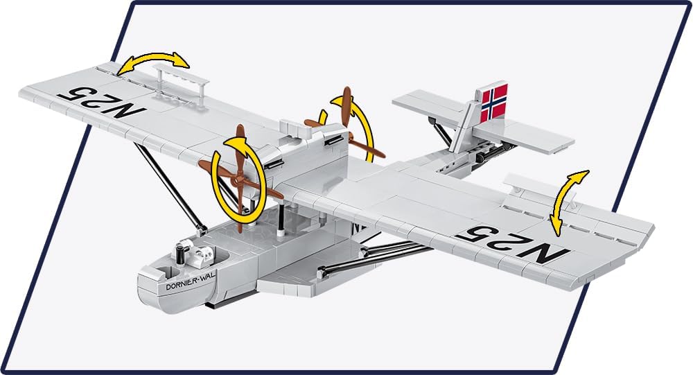 Thumbnail 4 de COBI Dornier Do J Wal Amundsen N-25, Rot – Bausteine made in EU