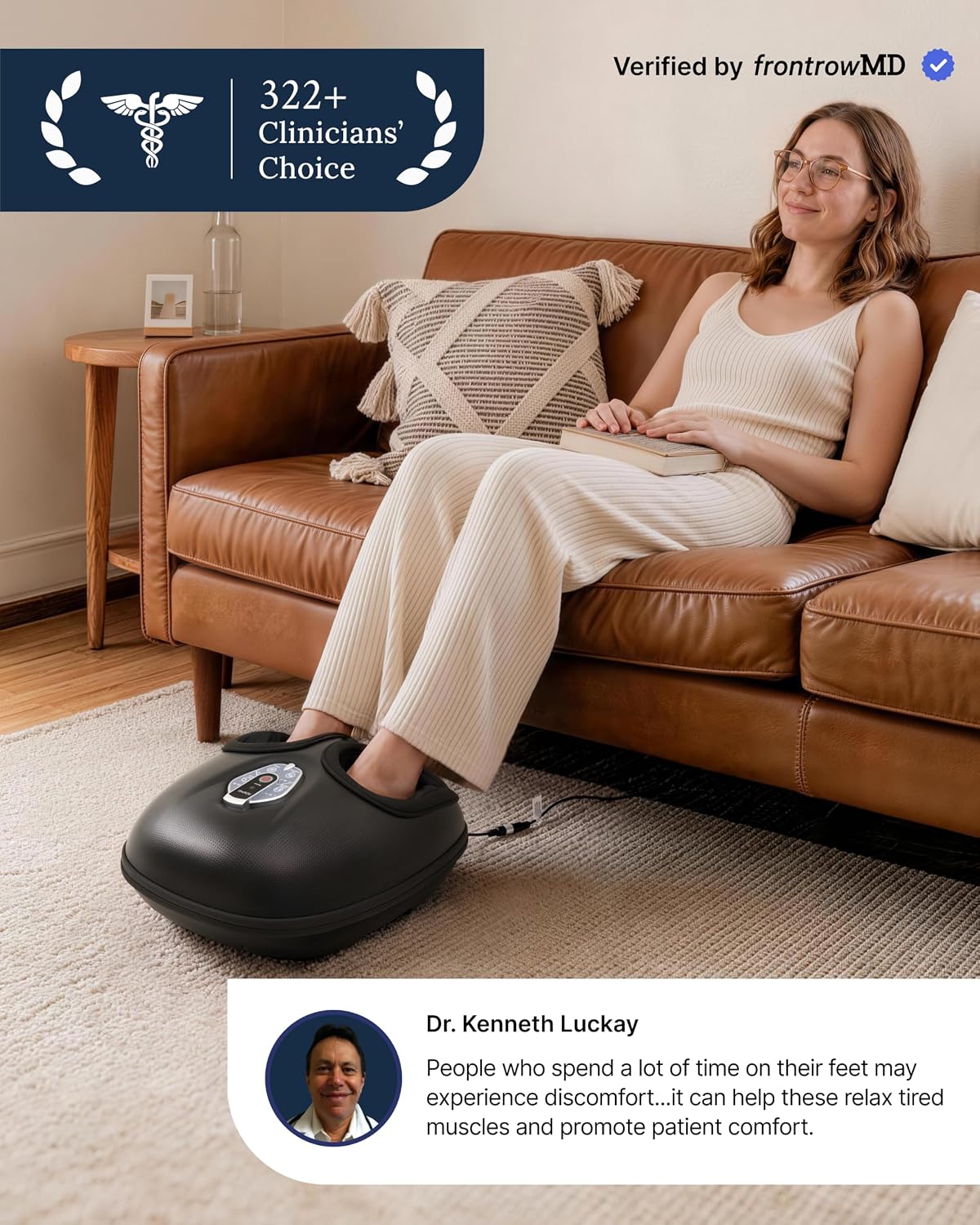 Detalle 2 de RENPHO R-D003R Heated Foot Massager with Kneading and Compression