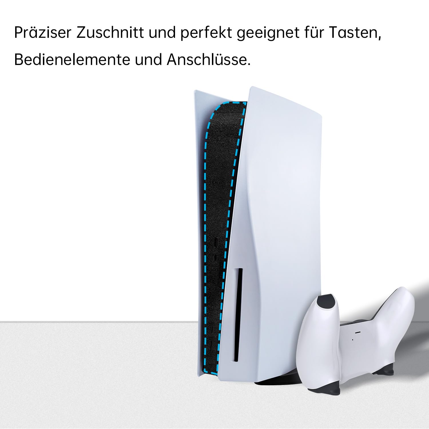 Detalle 2 de PS5 Mittelcover Sticker Schwarz Schutz