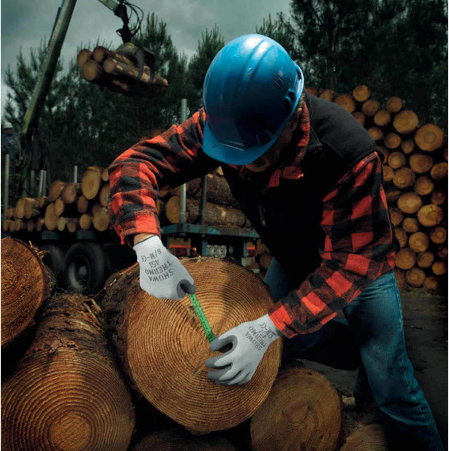 Detalle 2 de SHOWA Atlas 451 Unisex-Adult Insulated Latex Palm Work Gloves
