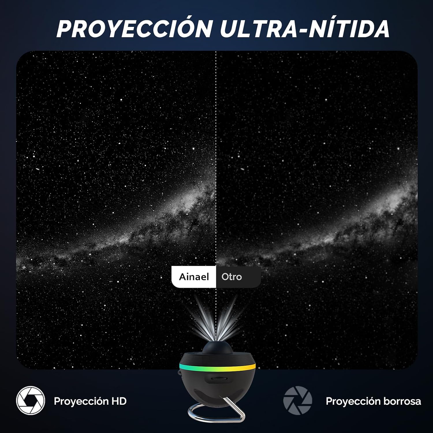Thumbnail 1 de Ainael Proyector Galaxia 20 m² 🌌