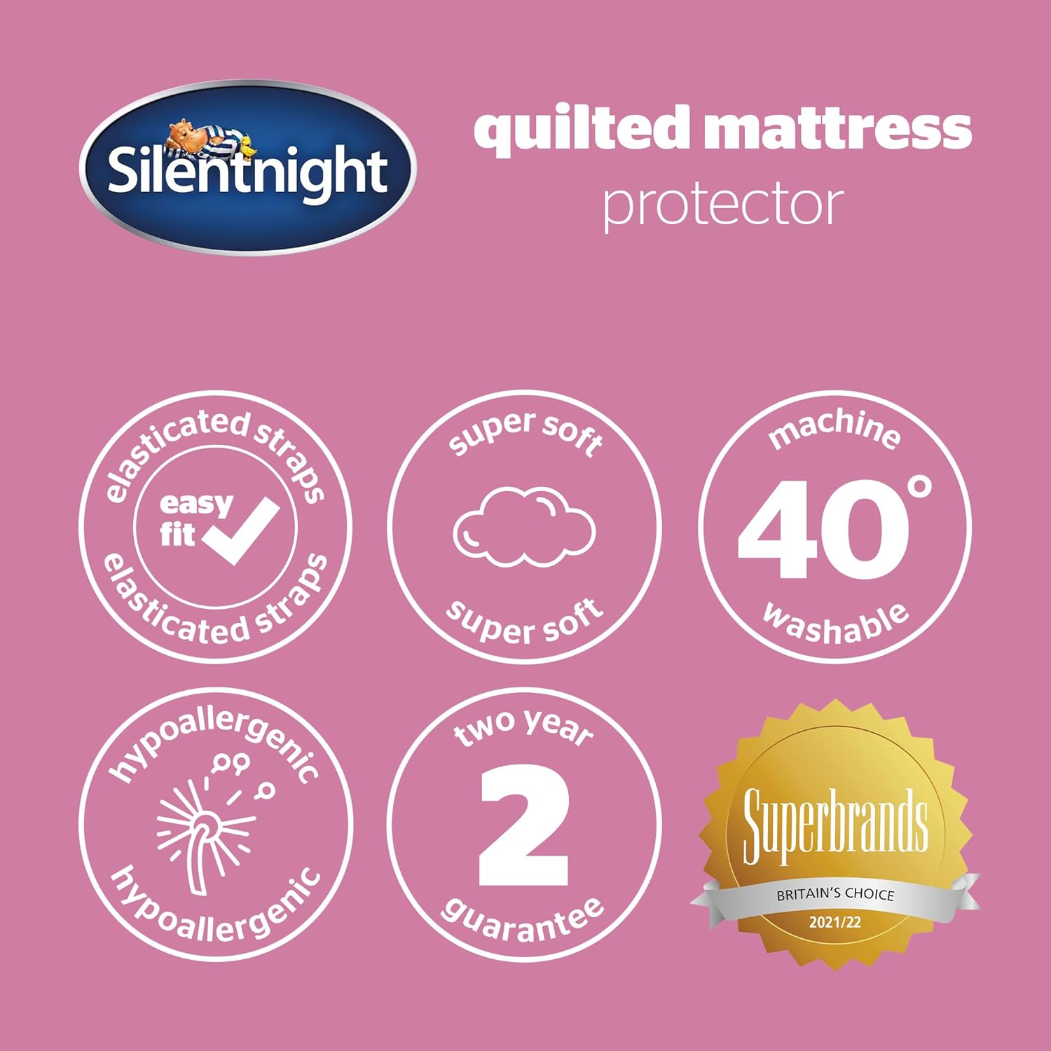 Thumbnail 6 de Silentnight 100% Cotton Quilted Mattress Protector – Double