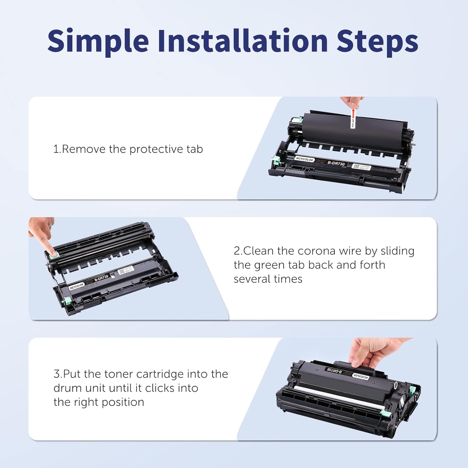 Thumbnail 3 de MCYCOLOR DR730 Drum Unit Replacement 12,000 pages