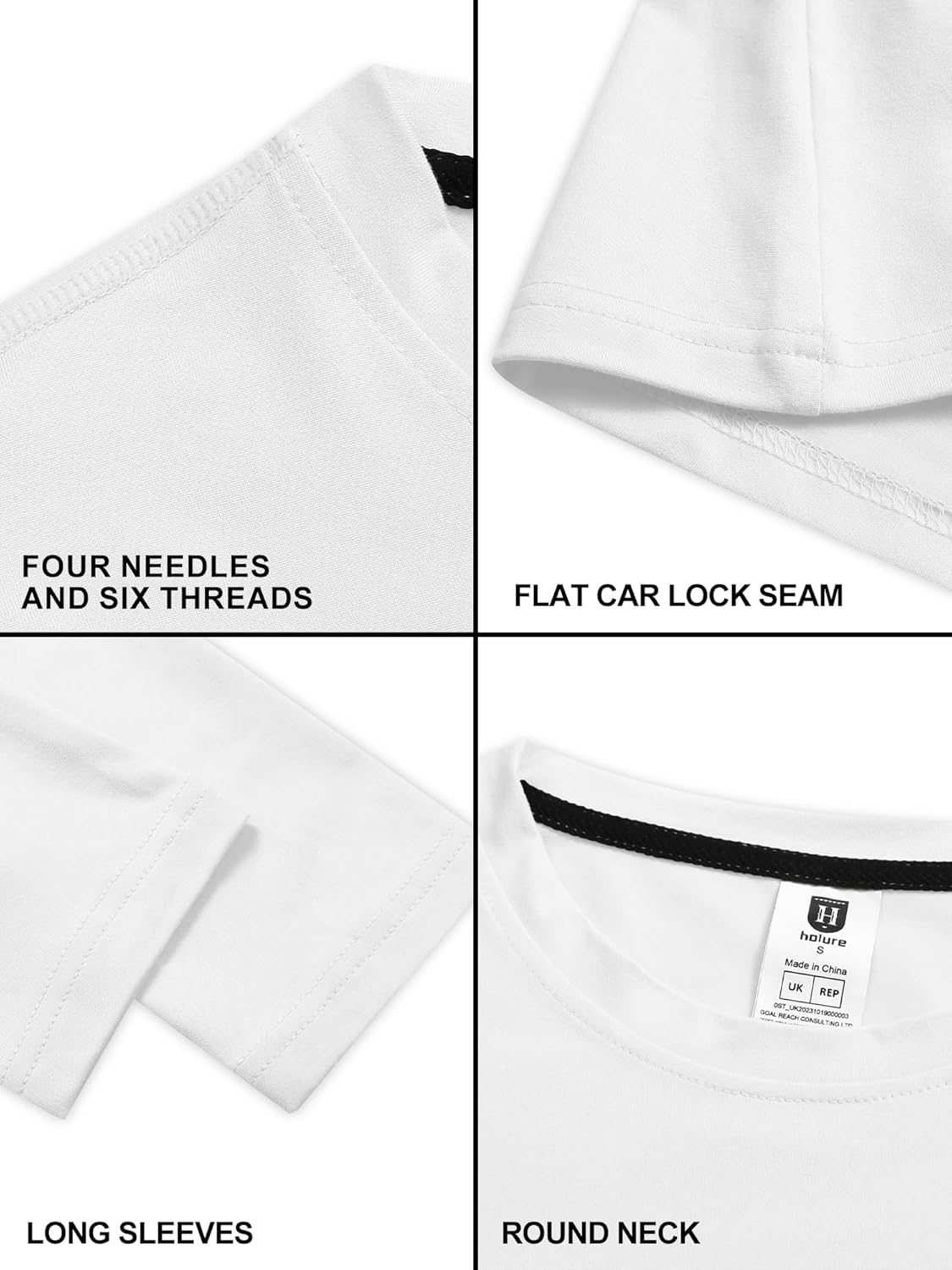 Thumbnail 4 de 3er Pack oder 5er Pack Damen Baumwolle Langarm T-Shirts – Classic-Fit, atmungsaktiv und elastisch