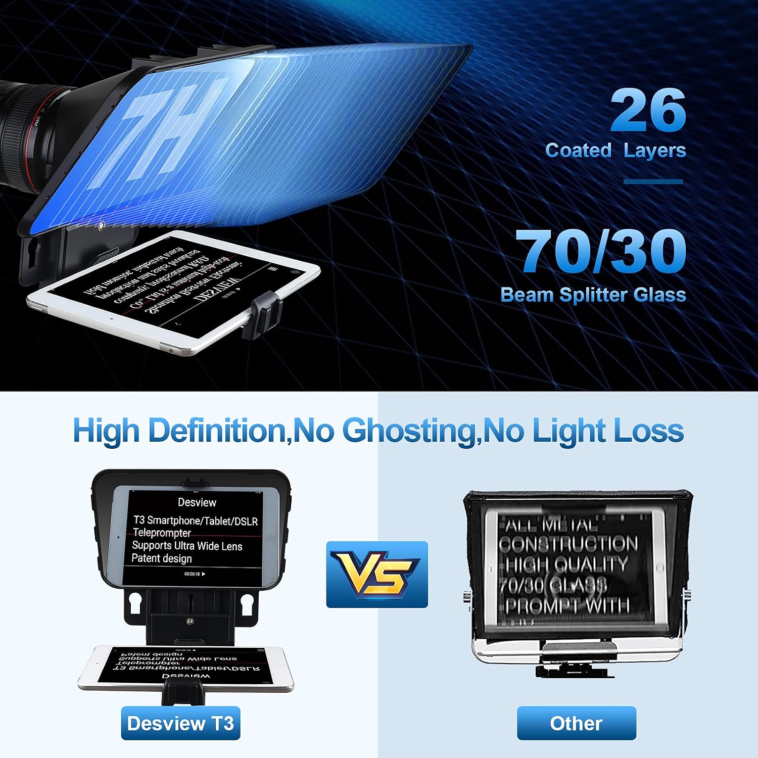Detalle de Desview T3 Teleprompter 10 Zoll