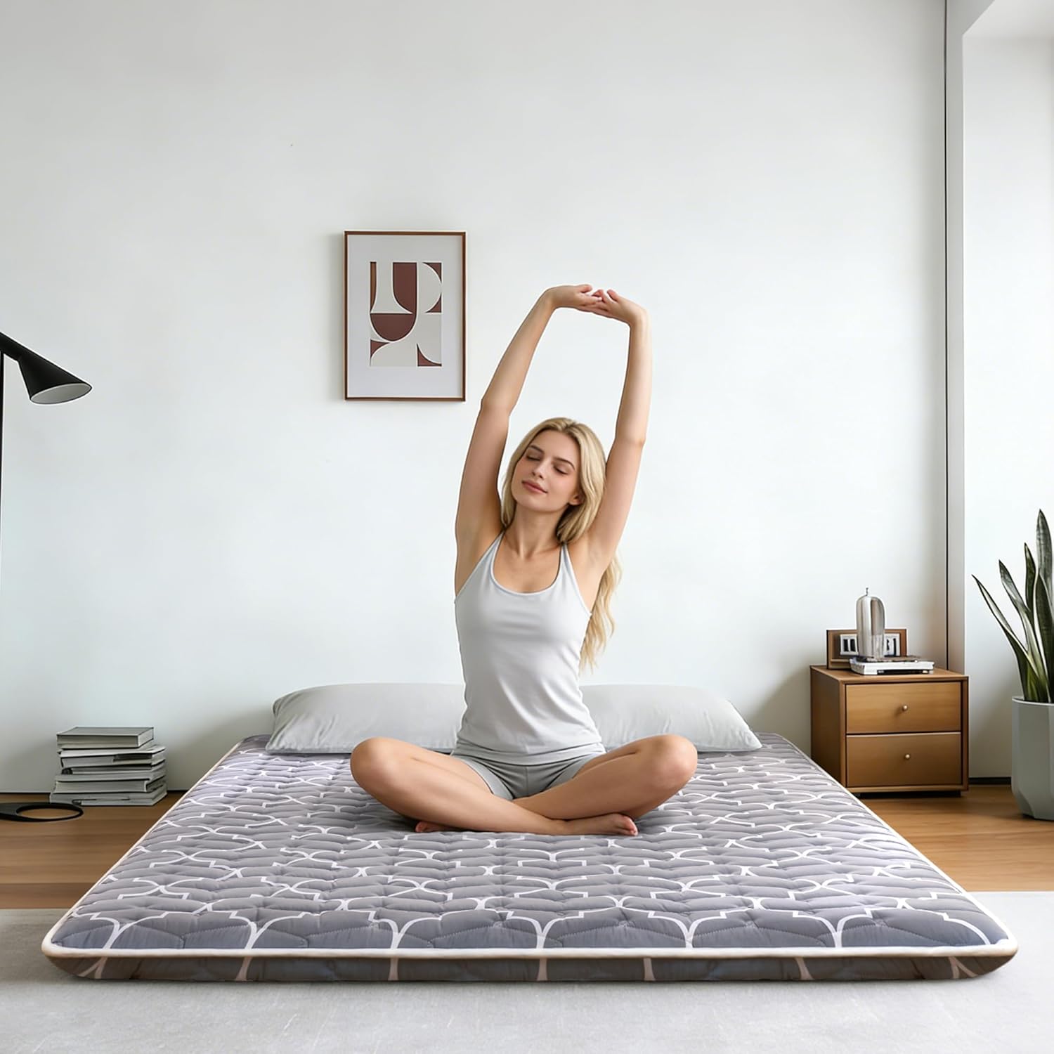 Thumbnail 6 de Vibe bear MTTM-01 Japanese Futon Floor Mattress, Full Size, 3.2-Inch