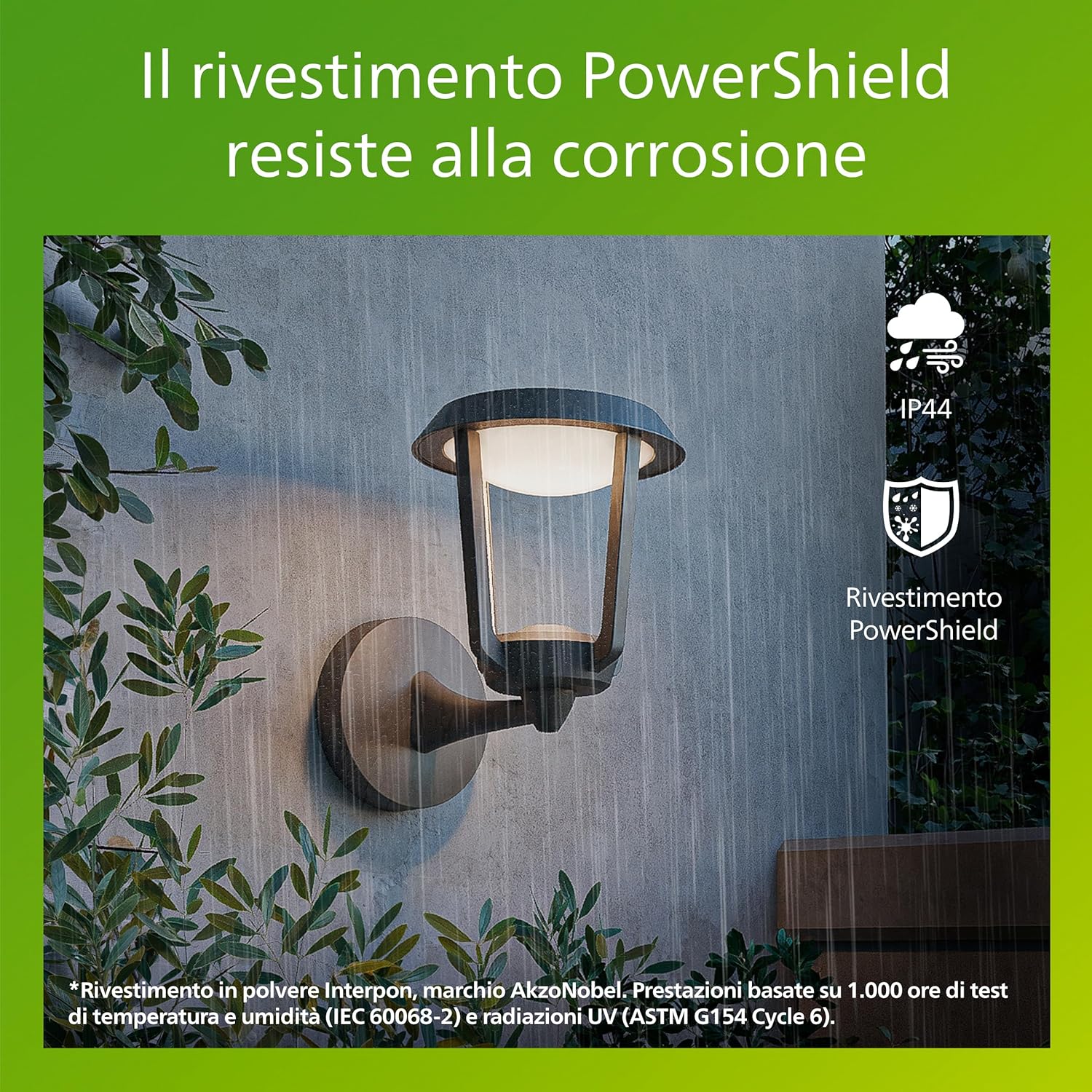 Thumbnail 2 de Applique da esterno Philips Nuvy in alluminio grigio antracite, LED integrato 800 lm, 2700 K, PowerShield, IP44