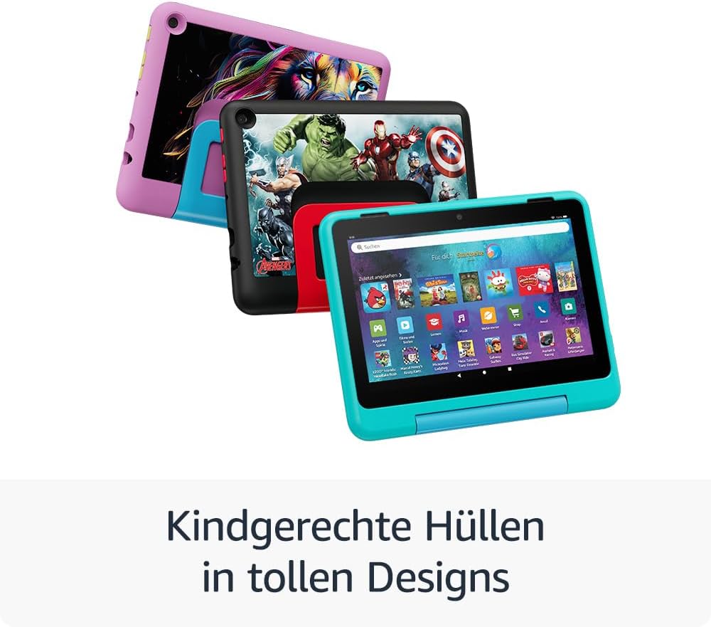 Detalle de Amazon Fire HD 8 Kids Pro-Tablet (neueste Generation) für 6- bis 12-Jährige – 8 Zoll HD, 3 GB RAM, 32 GB, werbefreie Inhalte
