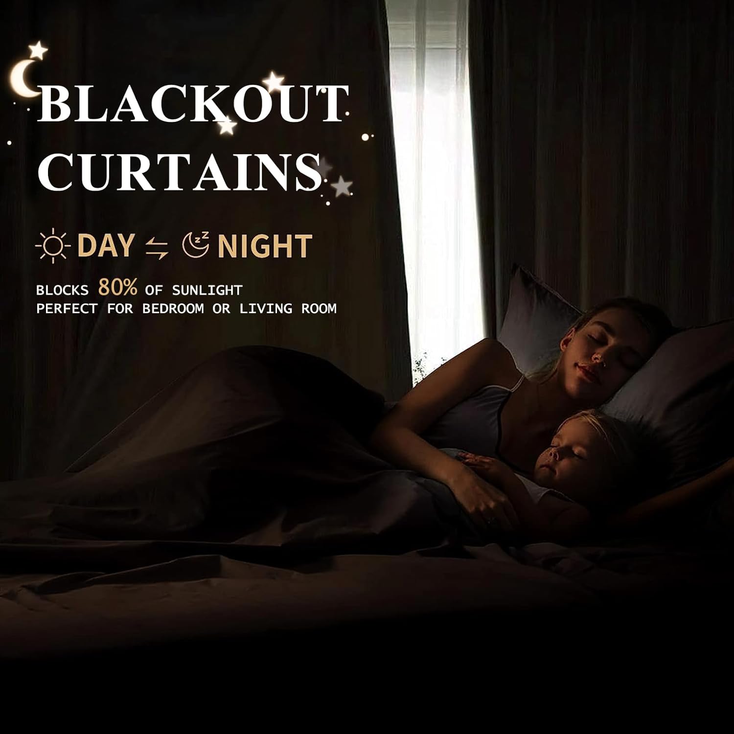 Thumbnail 2 de Ystyle Lot de 2 rideaux occultants 140x240 cm à œillets, anti-froid, anti-chaleur et anti-UV (rosa selvatica)