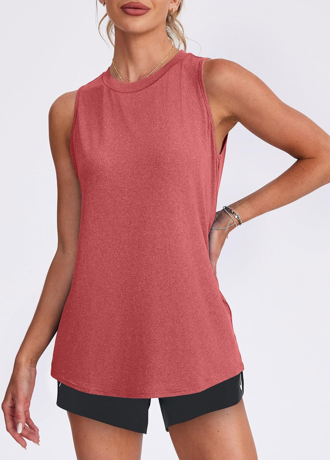 Detalle 2 de XIEERDUO Gym Tops for Women UK: Lightweight, Loose-Fit Sleeveless Training Vest