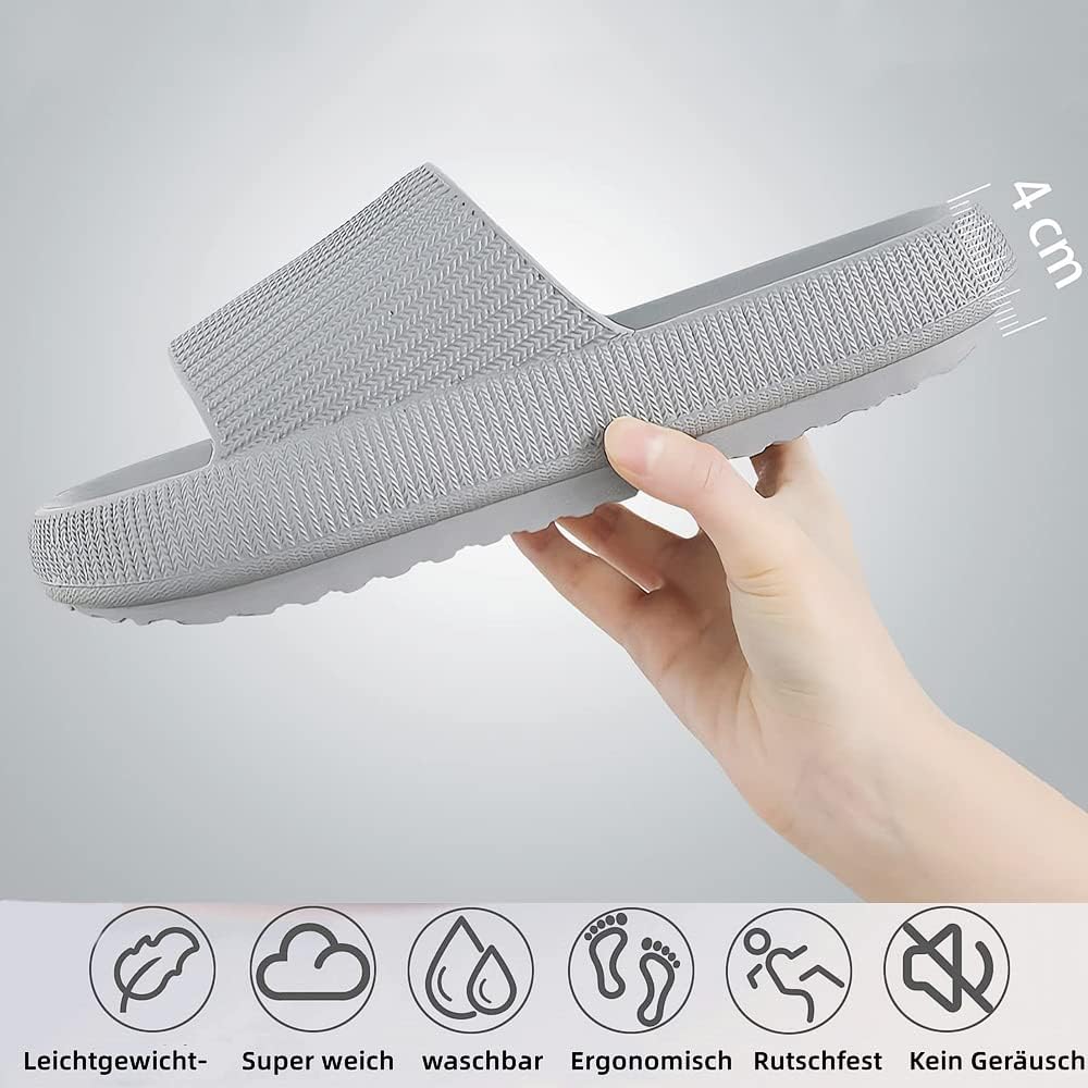 Detalle 2 de Sumvov Cozyslides Original Damen-Schlappen aus 100% EVA – rutschfest, weich & schnell trocknend