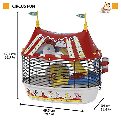 Detalle 2 de Ferplast Cage à 3 étages CIRCUS FUN, noir ⚙