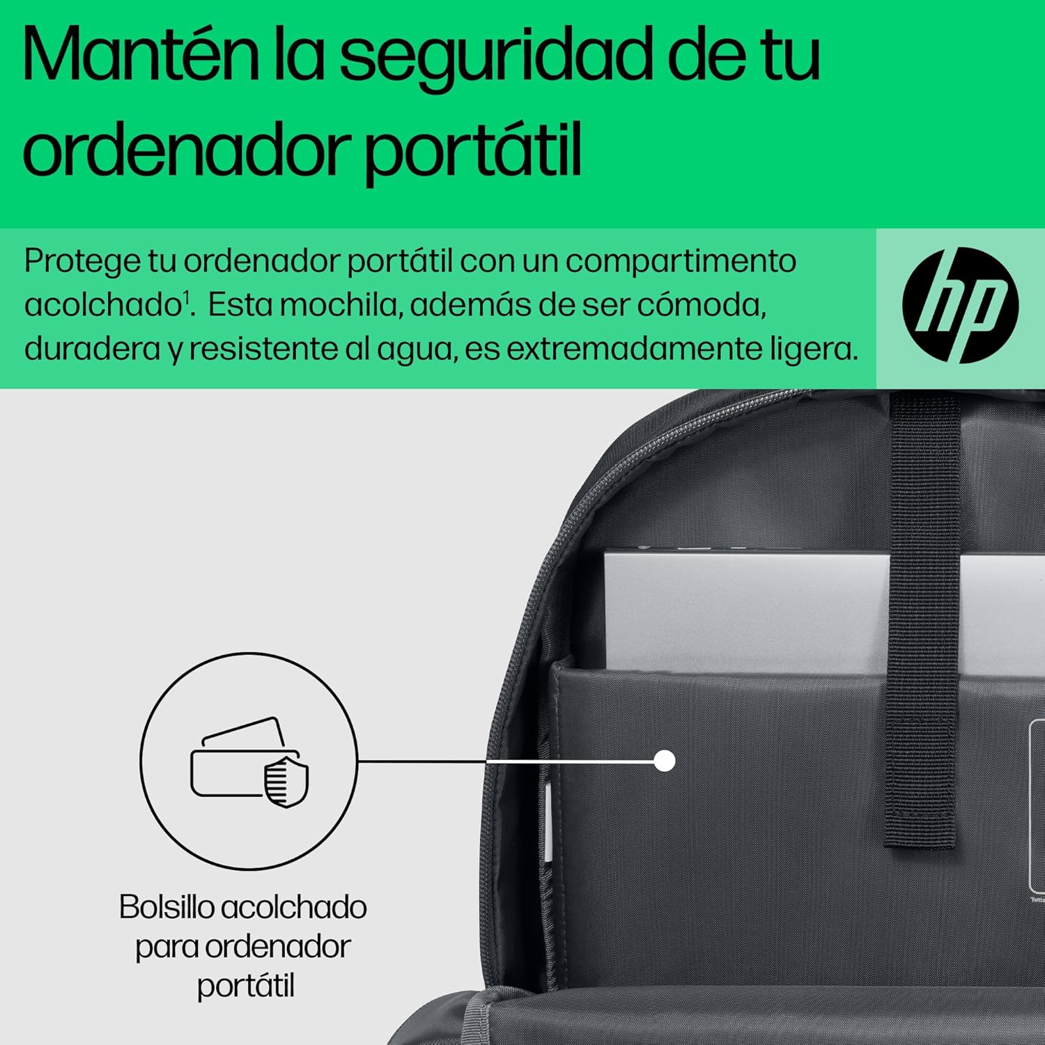 Thumbnail 3 de HP mochila portátil 15,6 con protección