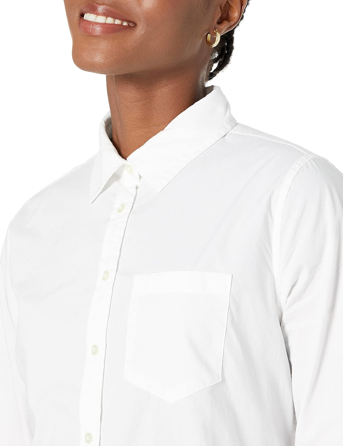 Thumbnail 2 de Camicia Amazon Essentials da donna in popeline di cotone a maniche lunghe con bottoni sul colletto, vestibilità classica