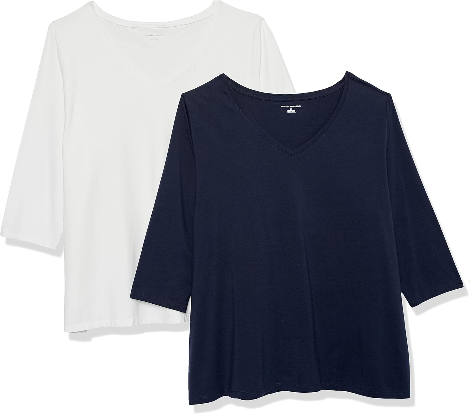 Thumbnail 6 de Amazon Essentials Women's Regular-Fit 3/4 Sleeve V-Neck T-Shirt (Plus Size Available)