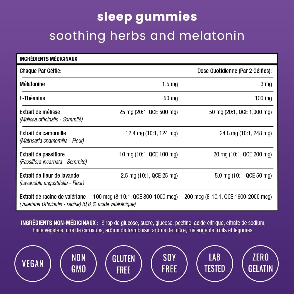 Thumbnail 6 de NutraChamps Sleep Gummies, 2-Pack, 120 Gummies, Berry, Vegan Melatonin Blend