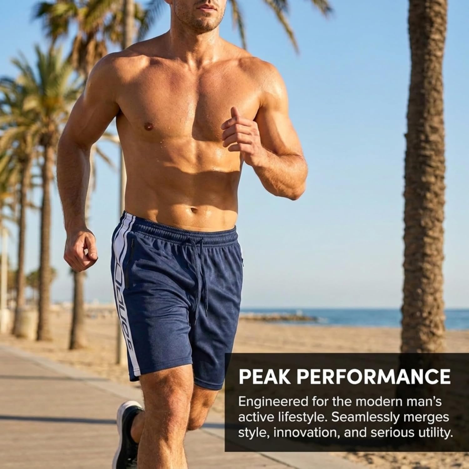 Thumbnail 6 de Ultra Performance Men's 5 Pack Loose-Fit Athletic Shorts with Zippered Pockets