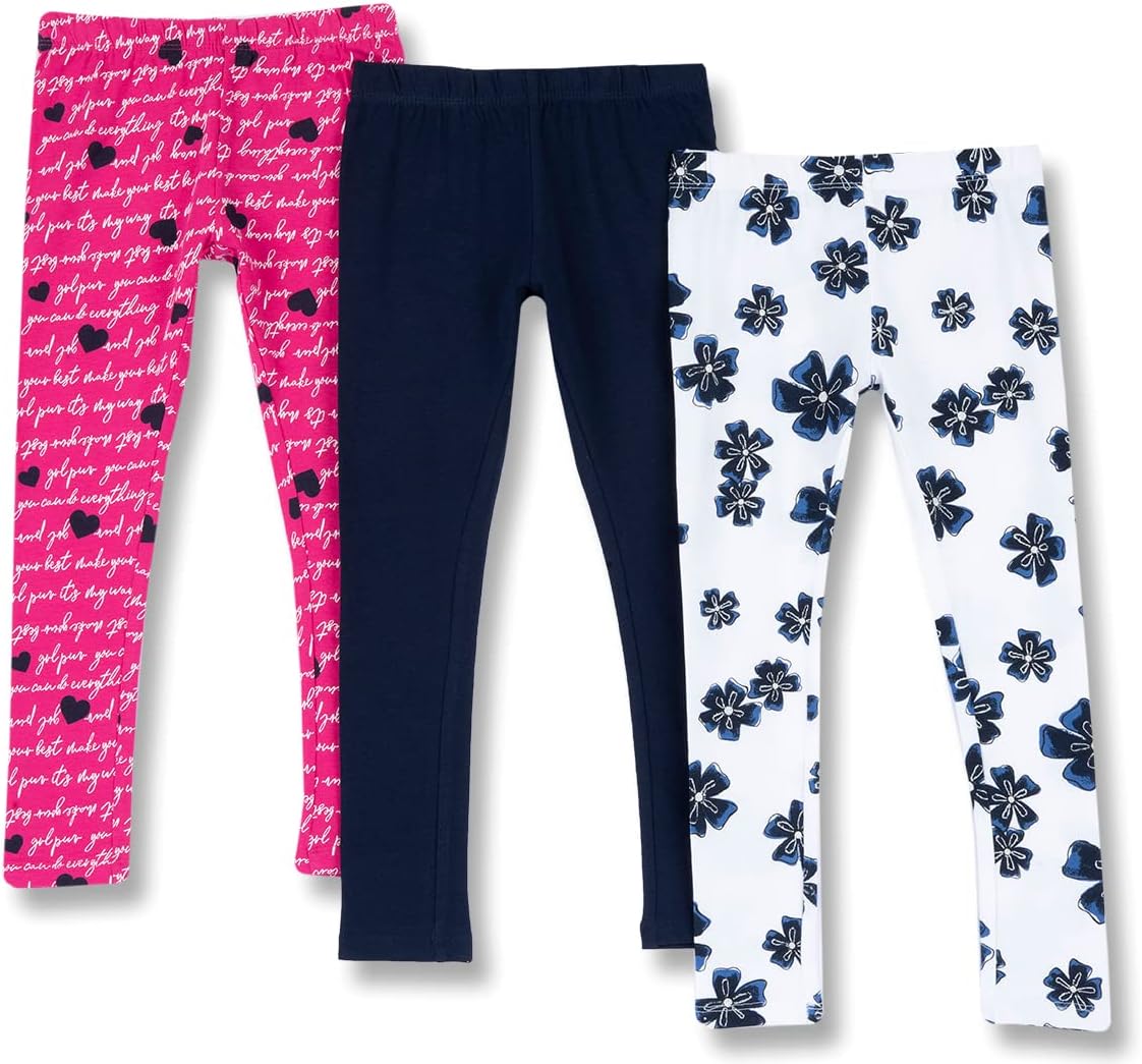 Detalle de Chicco Set 3 Leggings Bambina in cotone – morbide ed estive