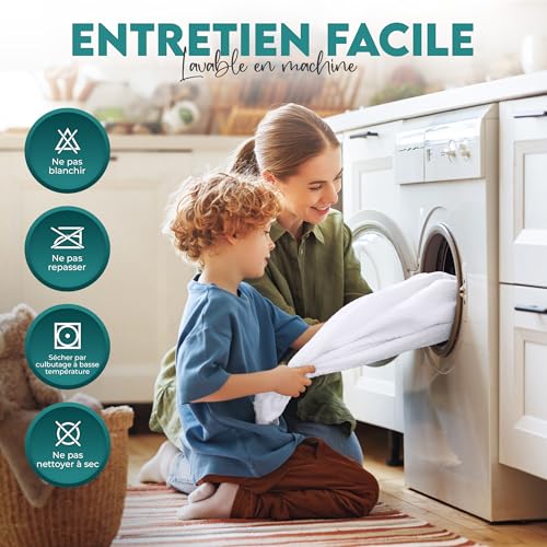 Thumbnail 6 de Protege Matelas Impermeable Utopia Bedding 140 x 190 cm – pour Matelas jusqu’à 30 cm d’épaisseur